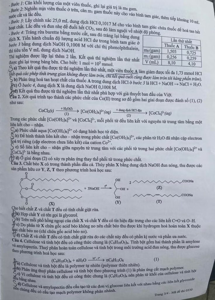 Hình ảnh: Đề Vật lý gây tranh luận, Hóa học “dễ thở” hơn: Thí sinh nói gì sau buổi thi tự chọn tốt nghiệp THPT 2026? 9 dehoa3 1781236196871987806229
